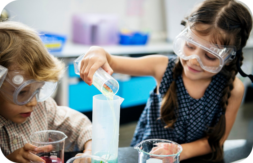 Children learning safely with Genfam